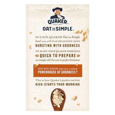 Quaker Oats So Simple Sweet Cinnamon Porridge 330g (10 Pieces)