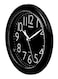 CASIO Round Shaped Analog Wall Clock Black/Silver 24.6 x 3.7cm