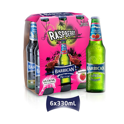 Barbican Malt Beverage Rasberry 330ML X6