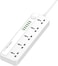 LDNIO SC5614 Power Strip Surge Protector with 5 AC Outlets and 6 USB Charging Ports 2m long extension cord for Home &amp; Office - White
