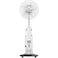 Nobel 16" Blade Rechargeable Mist Fan, Wide Oscillation, LED NF777MRC White