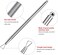 Toodoo Mtlee Cuticle Peeler Scraper Remove Gel Nail Polish And Cuticle Pusher And Spoon Nail Cleaner, 2 Pieces Manicure And Pedicure Tools In Plastic Box