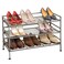 Seville Classics Foldable KD &amp; Stackable 3 Tier Iron Shoe Rack- SHE04133B