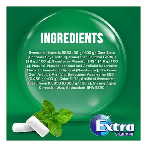 Wrigley&#39;s Extra Spearmint Chewing Gum 84g