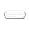 Pasabahce Borcam Rectangular Glass Platter - 33 Cm - Clear