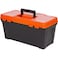Tactix Plastic Enhanced Tool Box, Orange/Black, 50x26x24 Centimeter