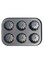 Generic - 6-Hole Flower Shape Non-Stick Cookies Mould Black