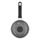 Tefal Delicia Non-Stick Sauce Pan With Lid 16cm Greyish Black With Flat Tawa Greyish Coal 28cm