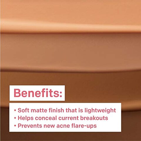 Almay Clear Complexion Makeup, Matte Finish Liquid Foundation with Salicylic Acid, Hypoallergenic, Cruelty Free, Fragrance Free, Dermatologist Tested, 510 Natural Ochre, 1.0 oz