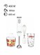 Sonashi 4-In-1 Countertop Hand Blender Set With Chopper/Calibrated Beaker And Whisk 600ml 400 W SHB-184JCW White