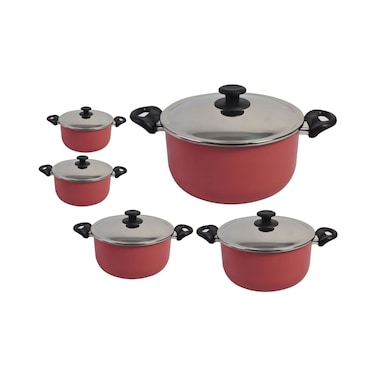 طقم حلل تيفال مينيت، 5 قطع - مقاس 18،20،22،26،30