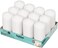 Bolsius Professional Pillar Candles, Tray of 12 Candles - 120/58mm, White
