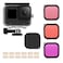 O Ozone 17 In 1 Action Camera Accessories Compatible For Gopro Hero 9 Camera, Silicone Lens Cap, Waterproof Housing Case, Lens Filters, Anti-Fog Inserts