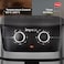 IMPEX 6L Mechanical Air Fryer - 6L Big Pot, 5.8L Non-Stick Frying Basket, 80-200&deg;C Temperature Setting, 60 Min Timer, With 2 year Warranty Black-AF 4304