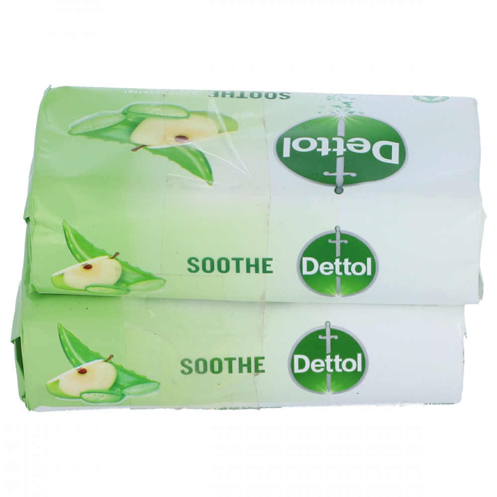 Dettol Soothe Antibacterial Soap Bar 130 gr (Pack of 2)