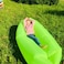 Generic-Outdoor portable air sofa lazy sofa bed indoor foldable inflatable bed beach sleeping bag factory direct sales black
