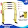 Sky Land Heavy Duty Adjustable Height &amp; Portable Multifunction Dip Stand Fitness Bar With Safety Connector For Home Training Bar Exerciseem1860, Maximum User Weight 200Kgs, Yellow