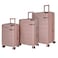 Senator Hard Case Trolley Luggage Set of 3 For Unisex ABS Lightweight 4 Double Wheeled Suitcase With Built In TSA Type Lock A5125 Milk Pink