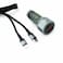 mpBLBERRI BLB-C202 43W PD Car Charger,USB-C to Lightning Cable, Silver &amp; Black