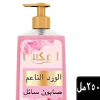 Buy Lux Perfumed Liquid Hand Wash, for all skin types, Soft Rose, glycerin enriched liquid soap, 250ml in Saudi Arabia