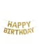 Generic 16 Inch Happy Birthday Letter Aluminum Balloon Rose And Silver Happy Brithday 16 inch