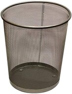 اشتري Generic Metal Waste Paper Bin (Silver) في الامارات