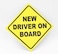 Giftex Pack Of 3 Pieces New Driver On Board Temporary Car Vinyl Stickers
