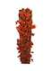 Wooden Fence with Artificial Plant Maple Leaves Orange/Brown