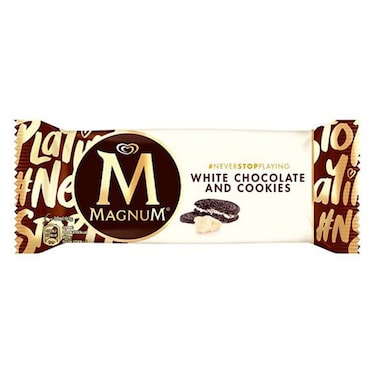 Magnum White Chocolate And Cookies Ice Cream Stick 90ml
