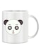 Giftex Funny Face Design With Panda Mug White/Black/Grey 11Ounce