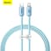 Baseus USB-C to Lightning Cable, for iPhone Fast Charger 20W, Braided Nylon Lightning Cable Compatible with iPhone 14/14 Pro Max/14 Pro/13/12/11, iPad, Airpods (1.2m) - Blue