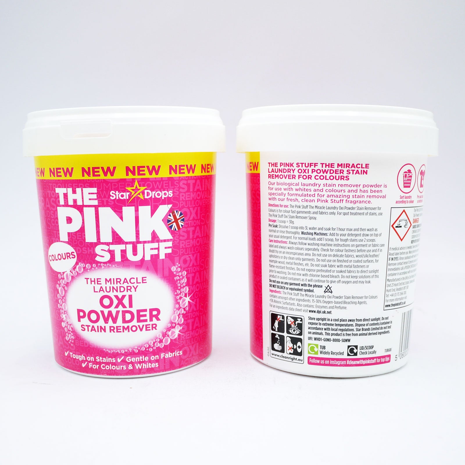Buy The Pink Stuff Stain Remover Powder Colour 1KG Online | Carrefour UAE