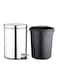Generic Stainless Steel Trash Bin Silver 5L