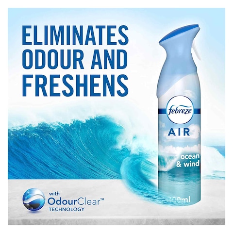 FEBREZE AIR DESODORISANT WITH OCEAN &amp; WIND 300ML