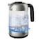 Philips Series 5000 Electric Kettle HD9339, 2200 W, 1.7 L, Black and Silver, Glass, Blue Light Indicator