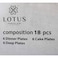 Lotus 6018 No.3 Porcelain Dinner Set - 18 Pieces