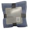 LA Collection 550 GSM Cotton Viscose Face Towels Slate Blue 30x30cm 4 PCS