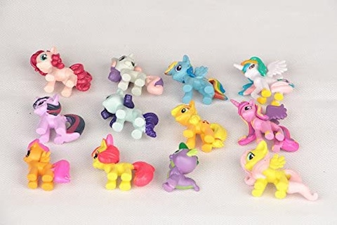Generic 12Pcs Figures Set My Little Pony Mini Action Figure Cake Toppers