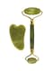 Generic - Jade Roller And Gua Sha Scrapping Tool Green/Gold