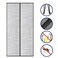 Generic-Upgrade Hands Free Magnetic Screen Door Mesh Curtain Keeps Bugs Out Full Frame Magnets with Magic Tape Drill Free Install Auto Close Kid Pet Friendly Fits Doors up to 39 x 83 Inches