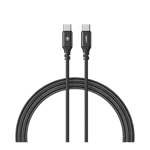 Lanex Type-C To Type-C Data Cable 1m - Black - LS30CC