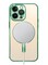 MagSafe Case Magnetic Clear Soft TPU Plating Case Wireless Charging Compatible Shockproof Camera Lens Protection For Apple iPhone 14 Pro Green