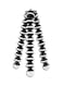 Generic - Flexible Tripod With Phone Clip Adapter Black/White