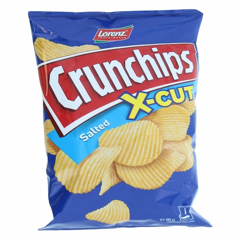 LORENZ CRUNCHIPS X-CUT SALTED 85G