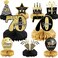 Tevxj 9 Pieces 70th Birthday Decoration Centerpieces For Tables Decorations Cheers To 70 Years Honeycomb Table Topper Men And Women Seventy Party Supplies(70Th)