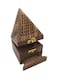 Generic Pyramid Shape Incense Burner Holder, Brown 15X9Centimeter