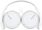 Sony MDR ZX110AP Wired On Ear Headphones With Tangle Free Cable, 3.5mm Jack, Headset With Mic For Phone Calls, White, MDRZX110AP/W