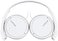 Sony MDR ZX110AP Wired On Ear Headphones With Tangle Free Cable, 3.5mm Jack, Headset With Mic For Phone Calls, White, MDRZX110AP/W