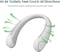 Generic Portable Neck Fan Rechargeable Bladeless Wearable Cooling Head Fan 3-Speed 1800mAh Battery Operated Wearable Personal Fan U-Shape Air Fan Hands Free For Sport Outdoor Traveling Home Office