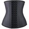 Aiwanto - 1 Pc Womens Waist Trainer Underbust 25 Steel Boned Sports Fitness Workout Hourglass Body Shaper Weight Loss, YA1210-Black-New-L